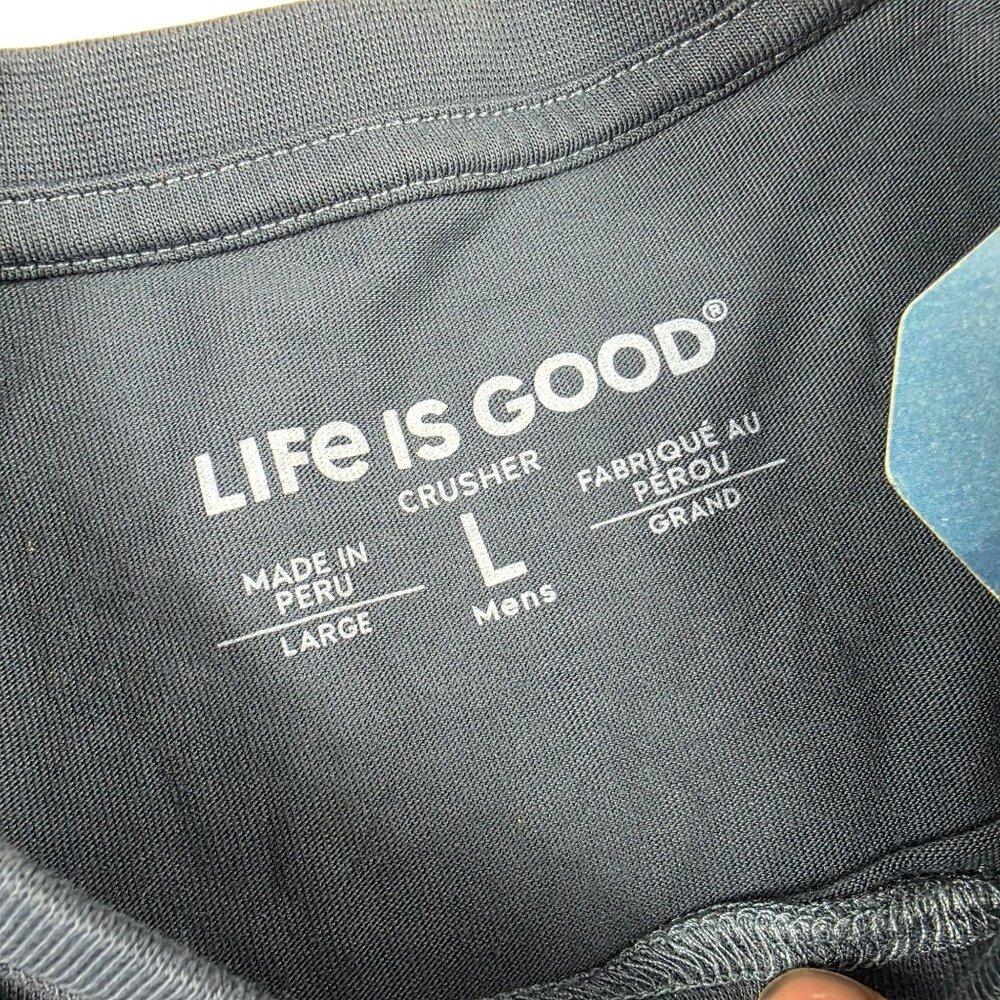 Life Is Good Octopus Mens Large Blue T Shirt Graphic Short Sleeve Crewneck - Picture 3 of 11